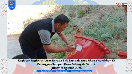 REGISTRASI ASET DESA BERUPA BAK SAMPAH